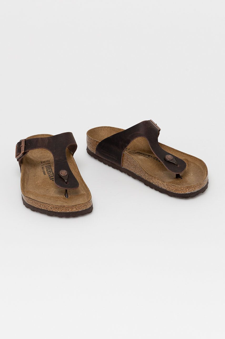 Birkenstock Usnjene japonke - Pepit.si