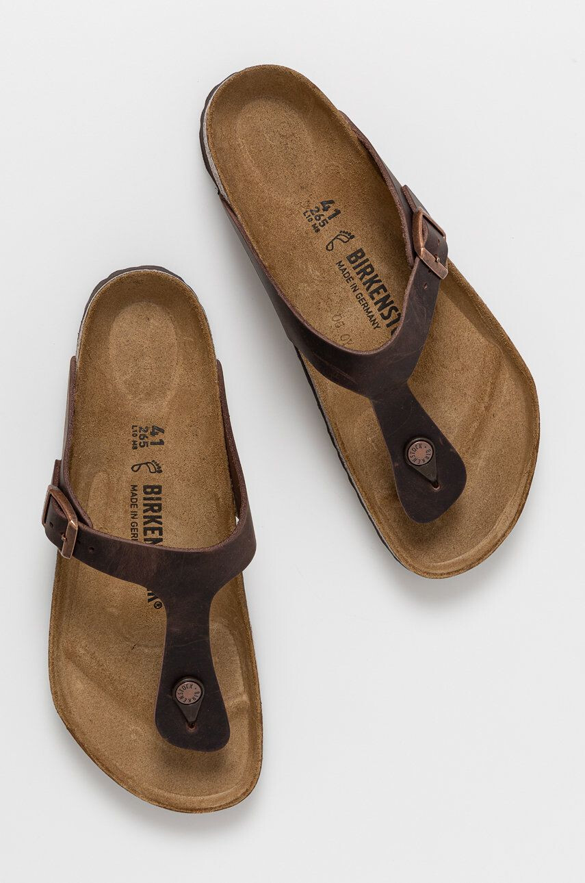 Birkenstock Usnjene japonke - Pepit.si