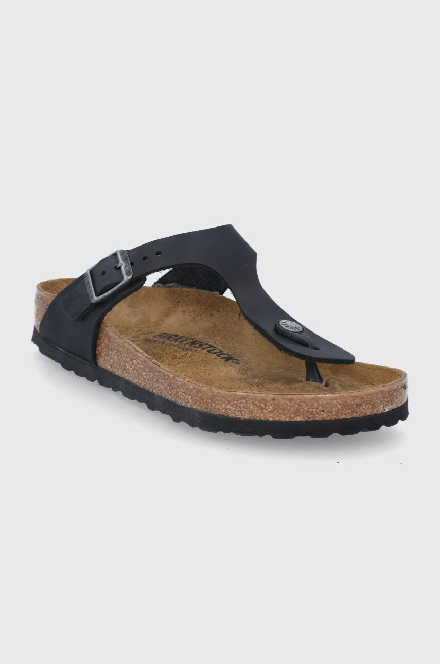 Birkenstock Usnjene japonke Gizeh - Pepit.si