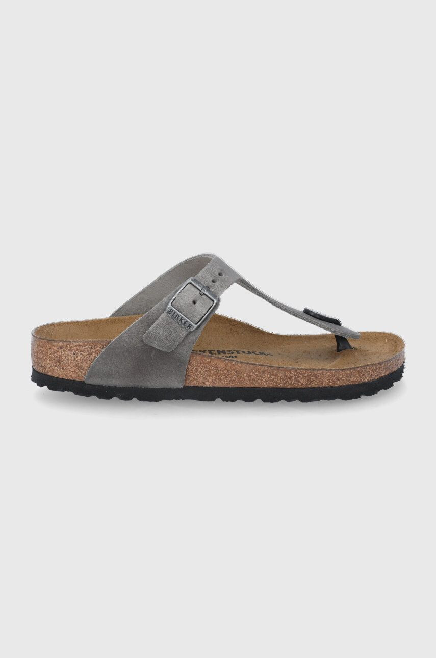 Birkenstock Usnjene japonke Gizeh - Pepit.si