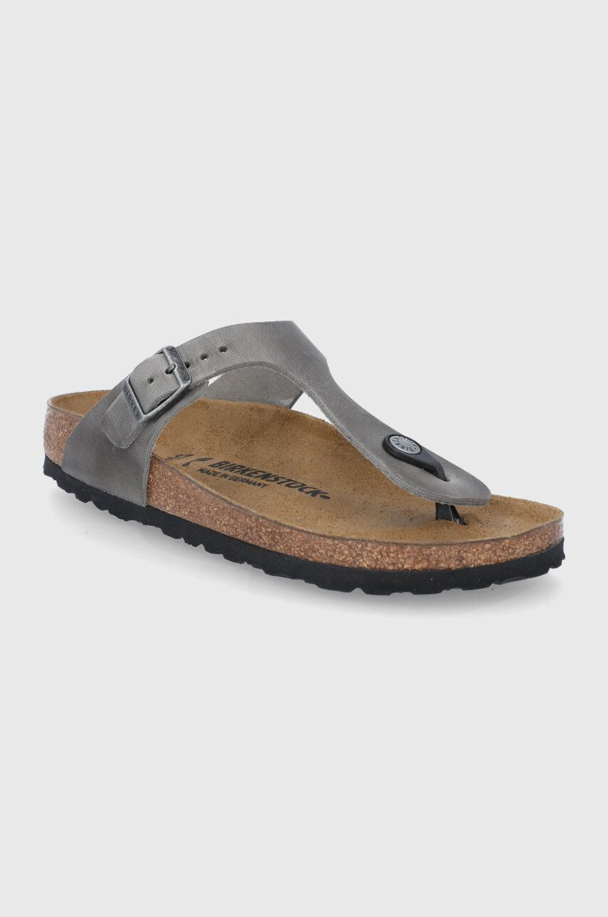 Birkenstock Usnjene japonke Gizeh - Pepit.si