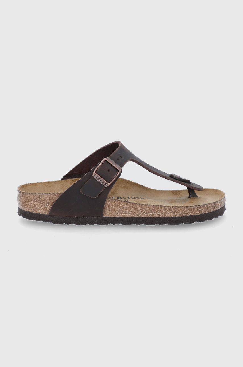 Birkenstock Usnjene japonke Gizeh - Pepit.si