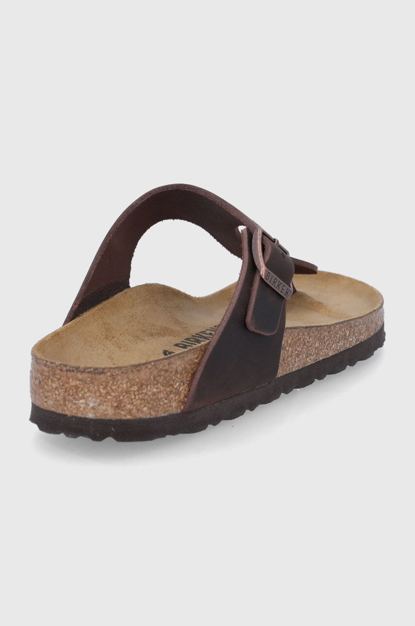 Birkenstock Usnjene japonke Gizeh - Pepit.si