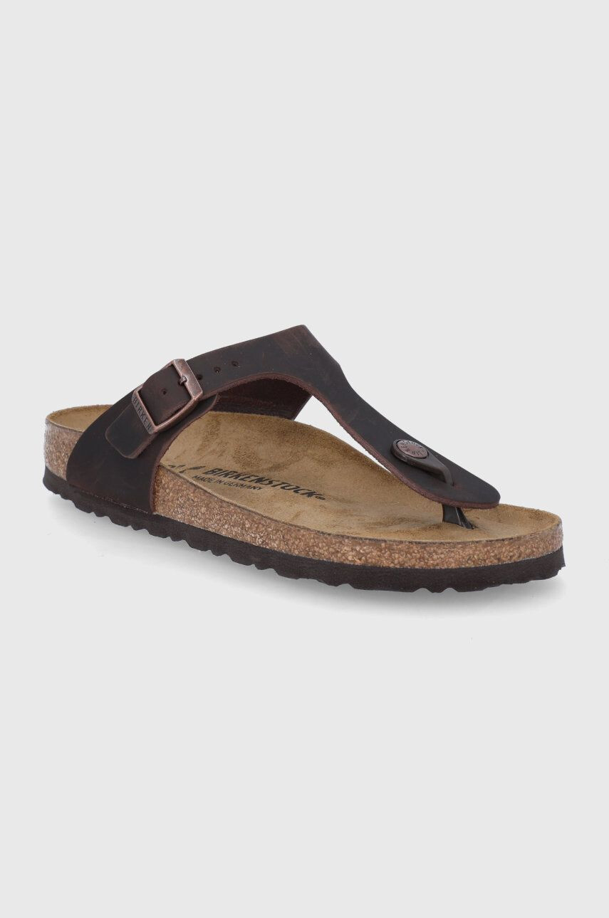 Birkenstock Usnjene japonke Gizeh - Pepit.si