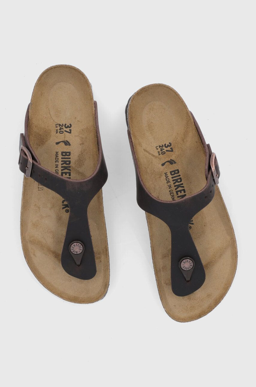 Birkenstock Usnjene japonke Gizeh - Pepit.si