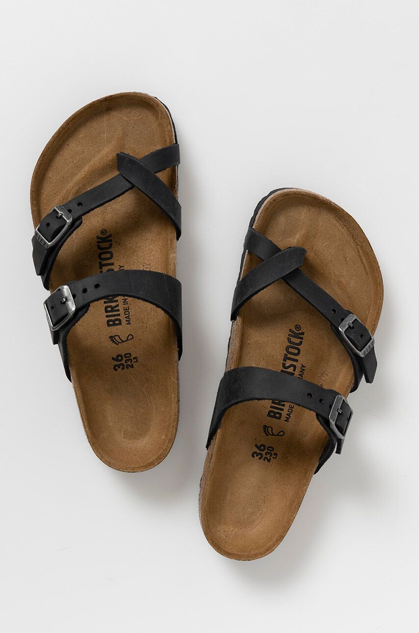 Birkenstock Usnjeni natikači ženski - Pepit.si