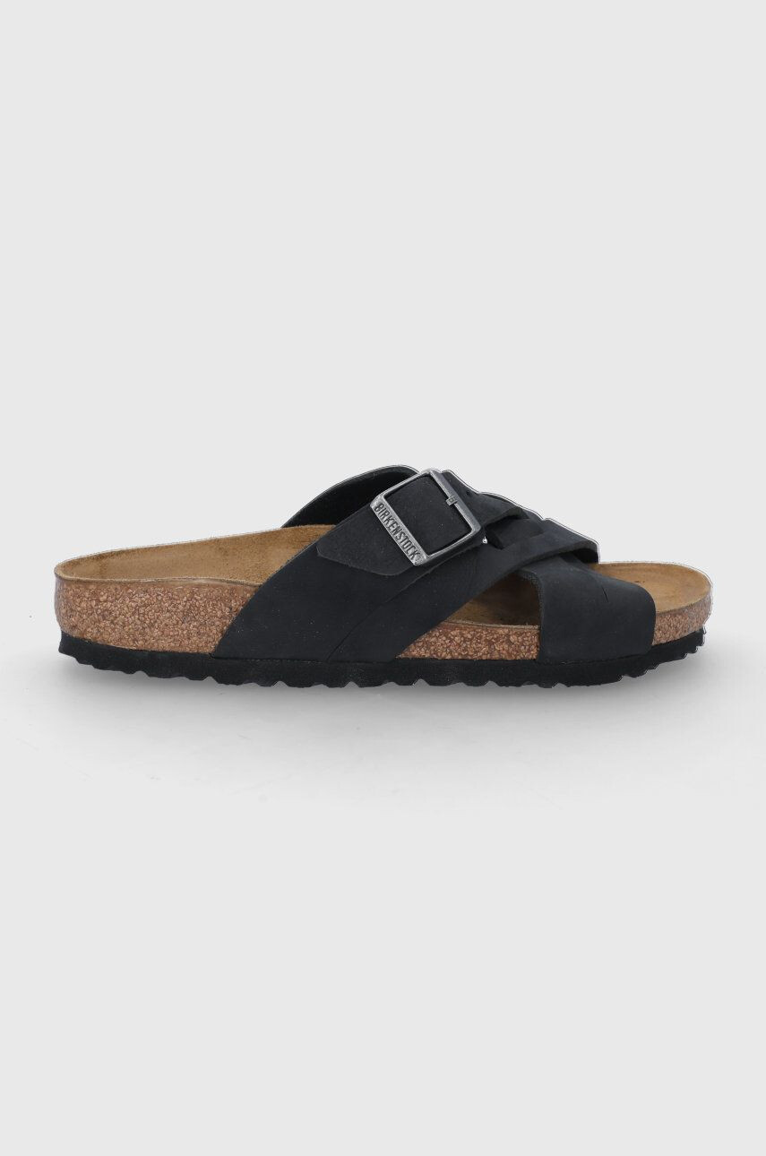 Birkenstock Usnjeni natikači Lugano - Pepit.si