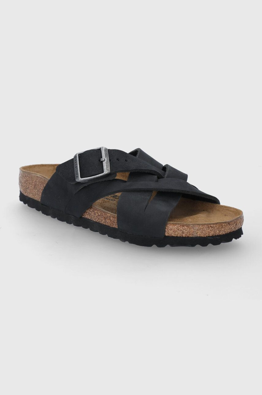 Birkenstock Usnjeni natikači Lugano - Pepit.si