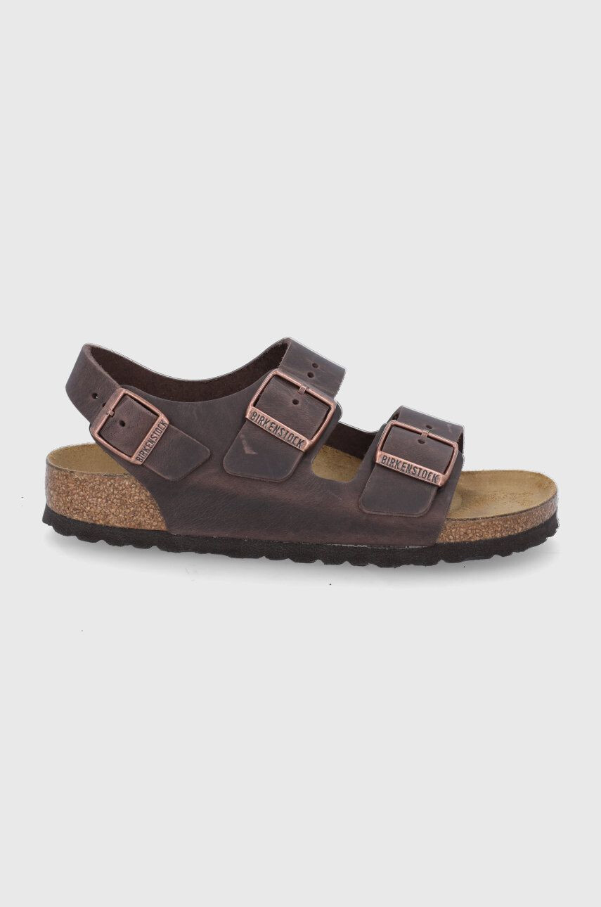 Birkenstock Usnjeni sandali Milano žensko - Pepit.si