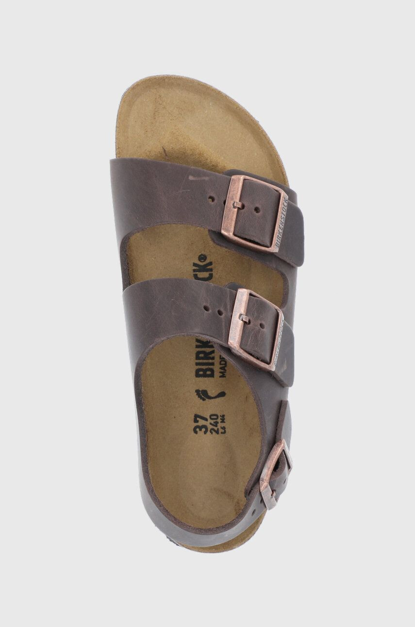 Birkenstock Usnjeni sandali Milano žensko - Pepit.si