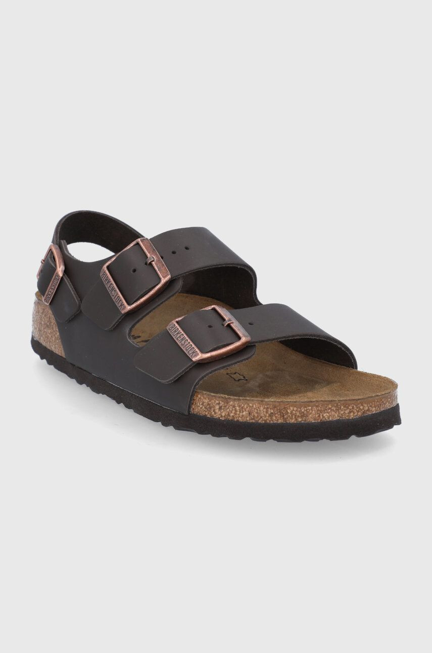 Birkenstock Usnjeni sandali Milano žensko - Pepit.si