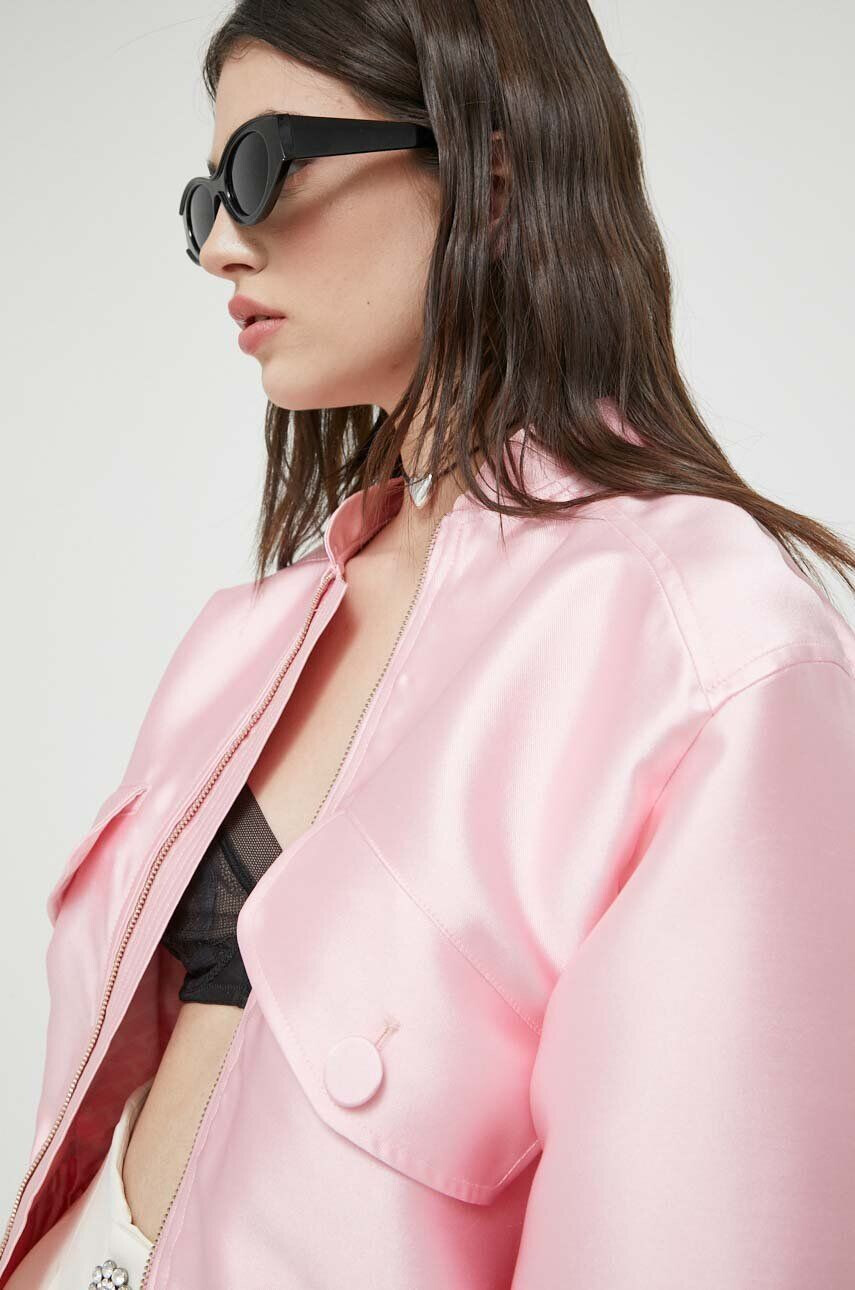 Blugirl Blumarine Bomber jakna ženski roza barva - Pepit.si