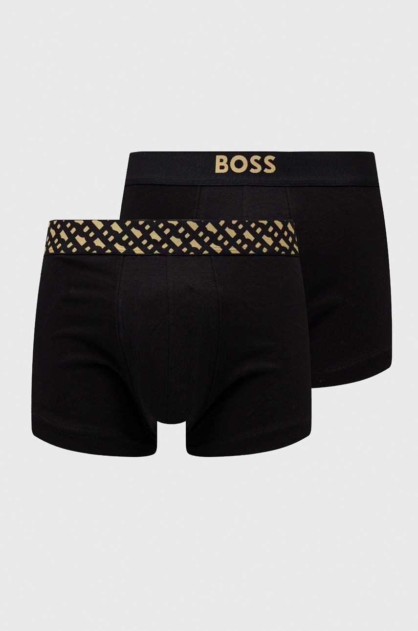 Boss Boksarice 2-pack moški črna barva - Pepit.si