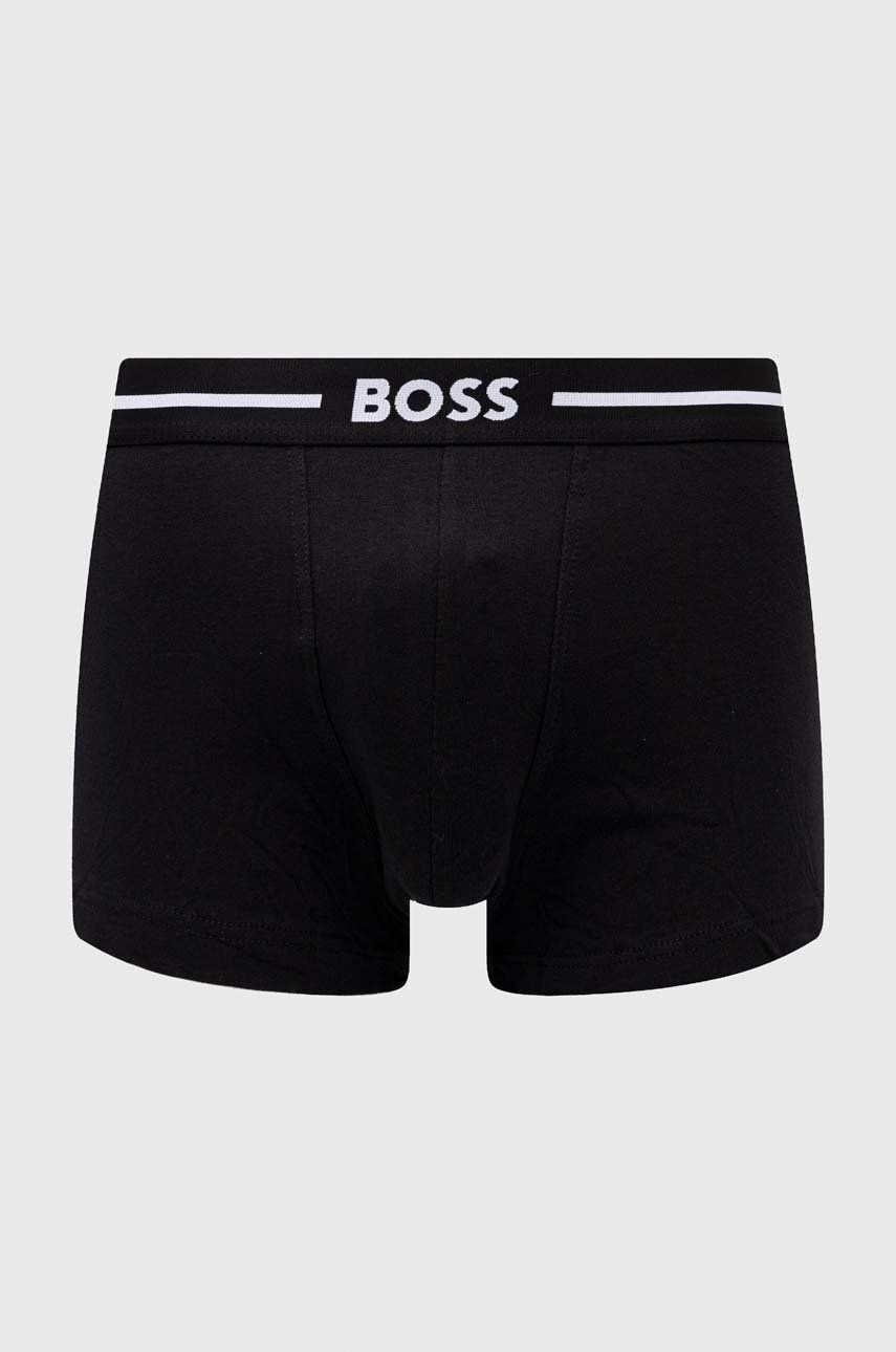 Boss Boksarice 3-pack moški črna barva - Pepit.si