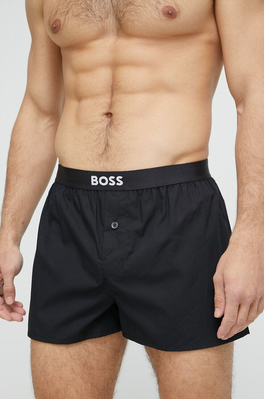 Boss Bombažne boksarice 2-pack bela barva - Pepit.si