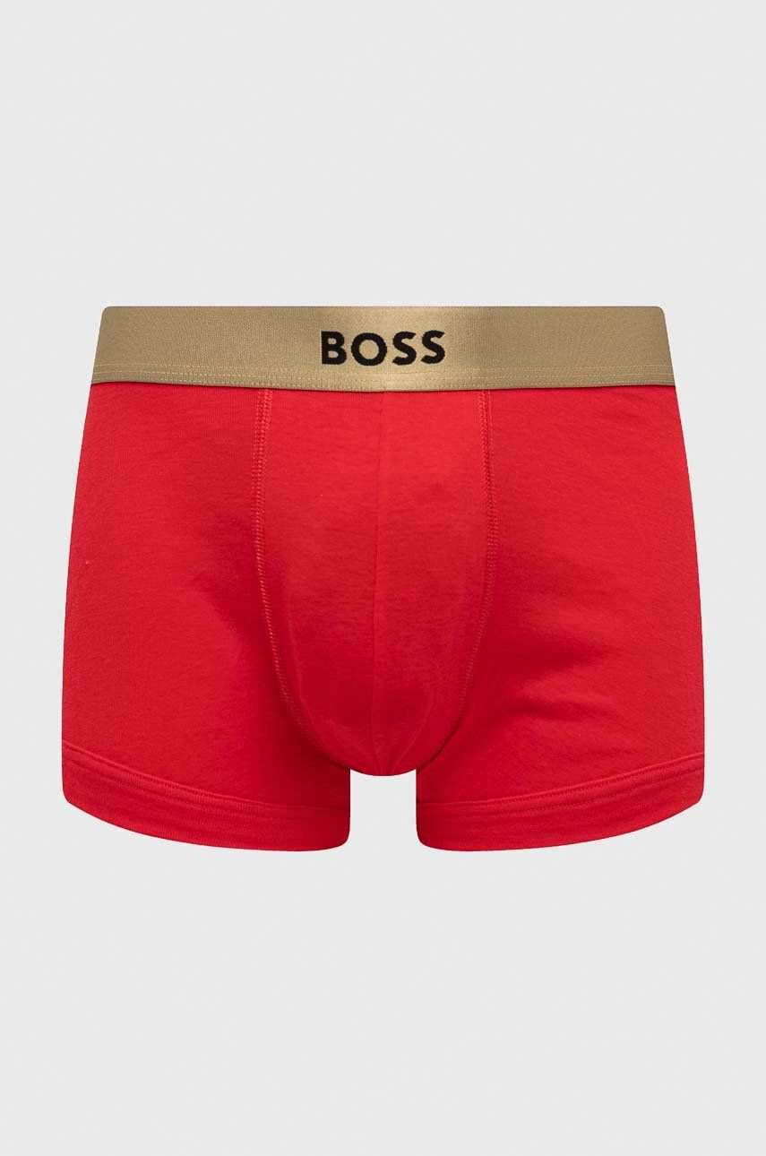 Boss Bombažne bokserke 2-pack rdeča barva - Pepit.si