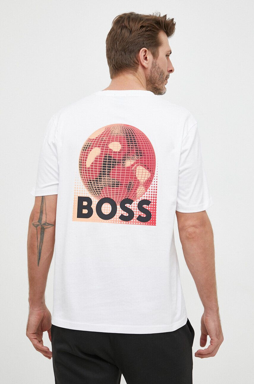 Boss Orange Dvostranski bombažen t-shirt BOSS - Pepit.si