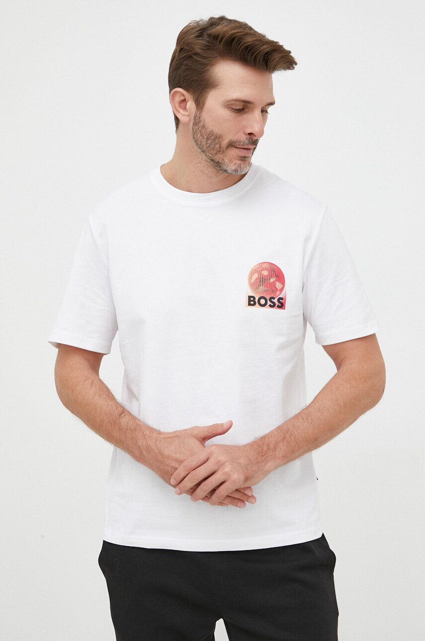 Boss Orange Dvostranski bombažen t-shirt BOSS - Pepit.si