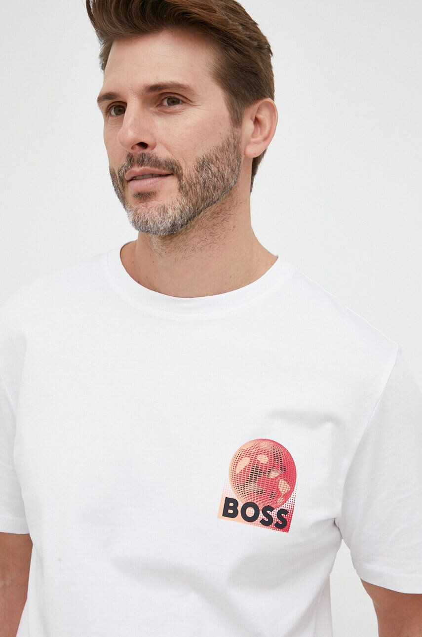 Boss Orange Dvostranski bombažen t-shirt BOSS - Pepit.si