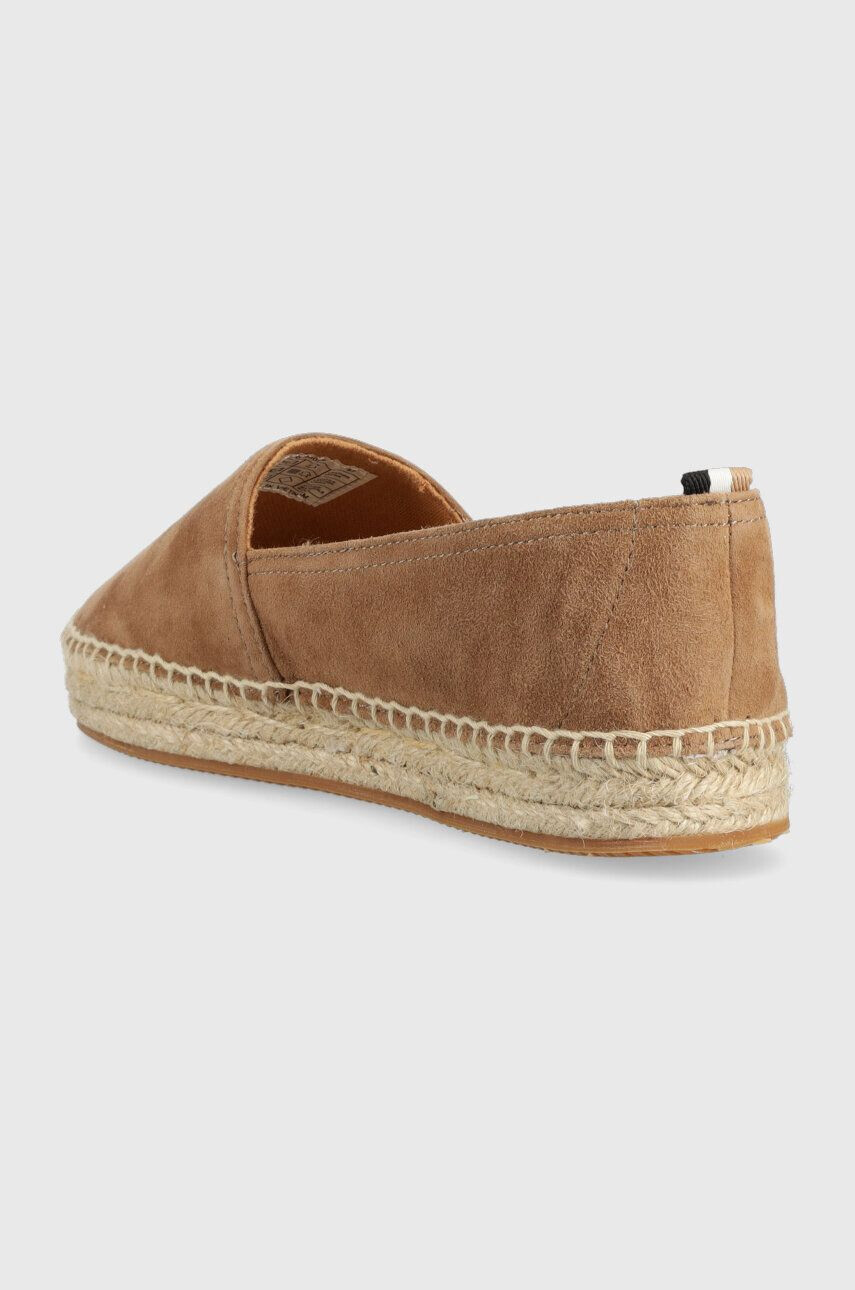 Boss Espadrile iz semiša Madeira bež barva 50493089 - Pepit.si