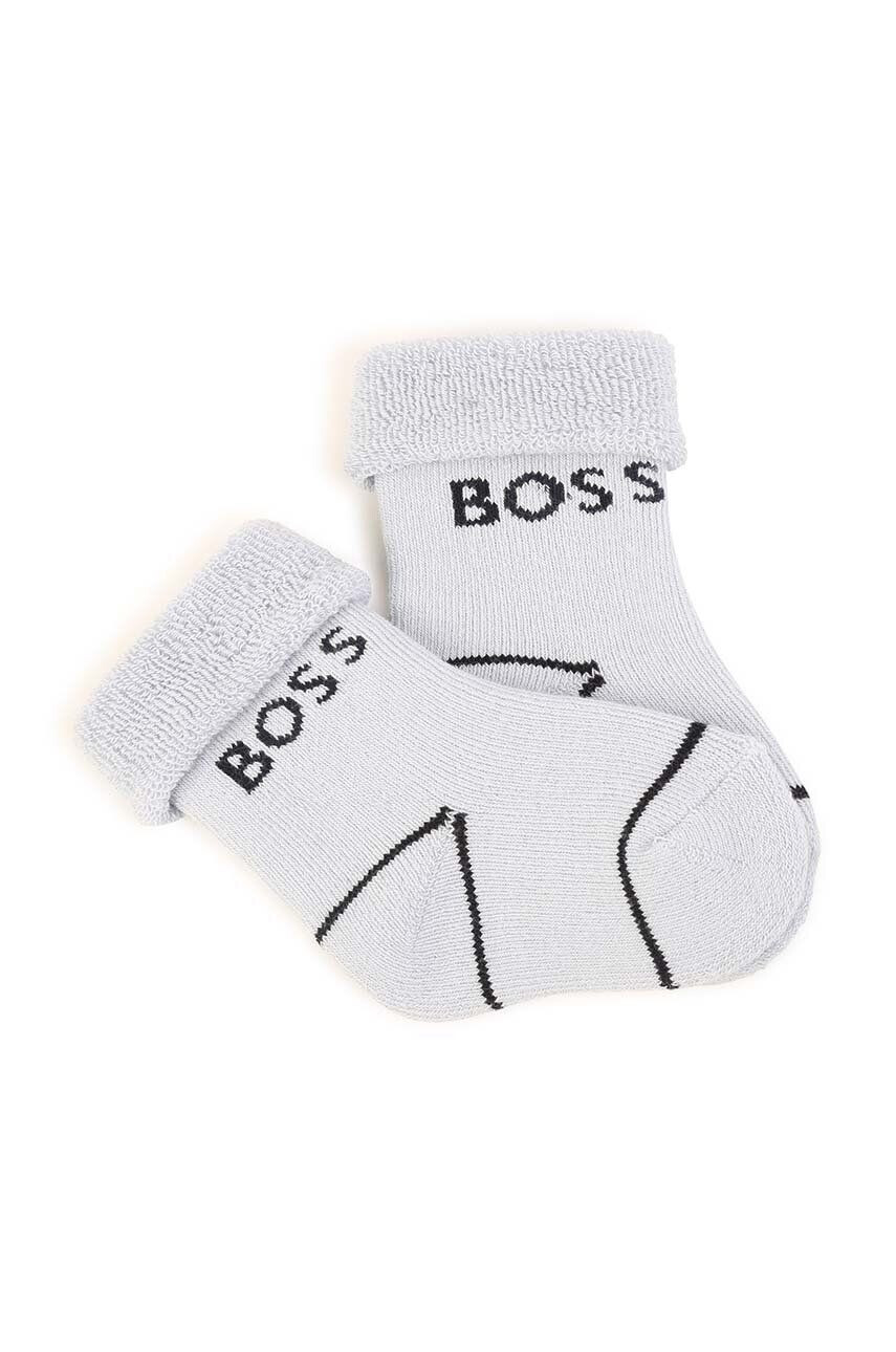 Boss Nogavice za dojenčka 2-pack mornarsko modra barva - Pepit.si