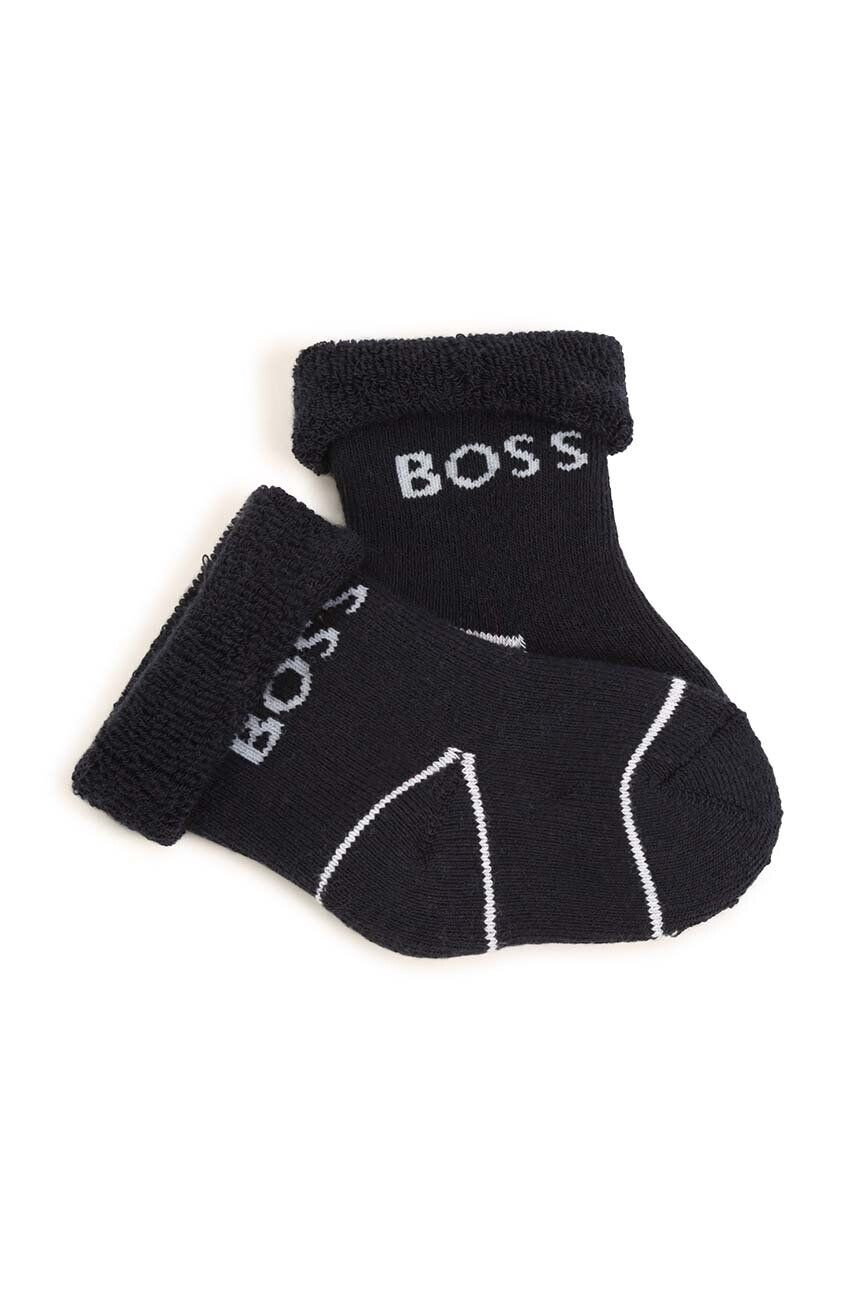 Boss Nogavice za dojenčka 2-pack mornarsko modra barva - Pepit.si