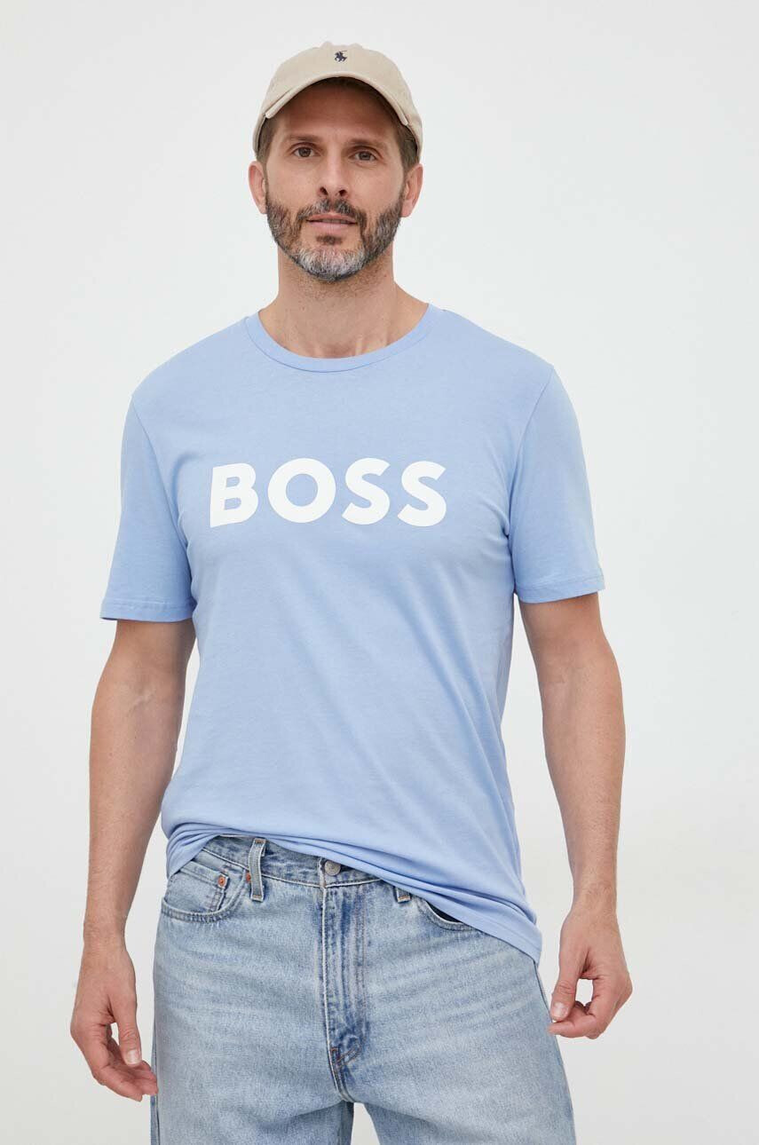 Boss Orange Bombažna kratka majica BOSS BOSS CASUAL - Pepit.si