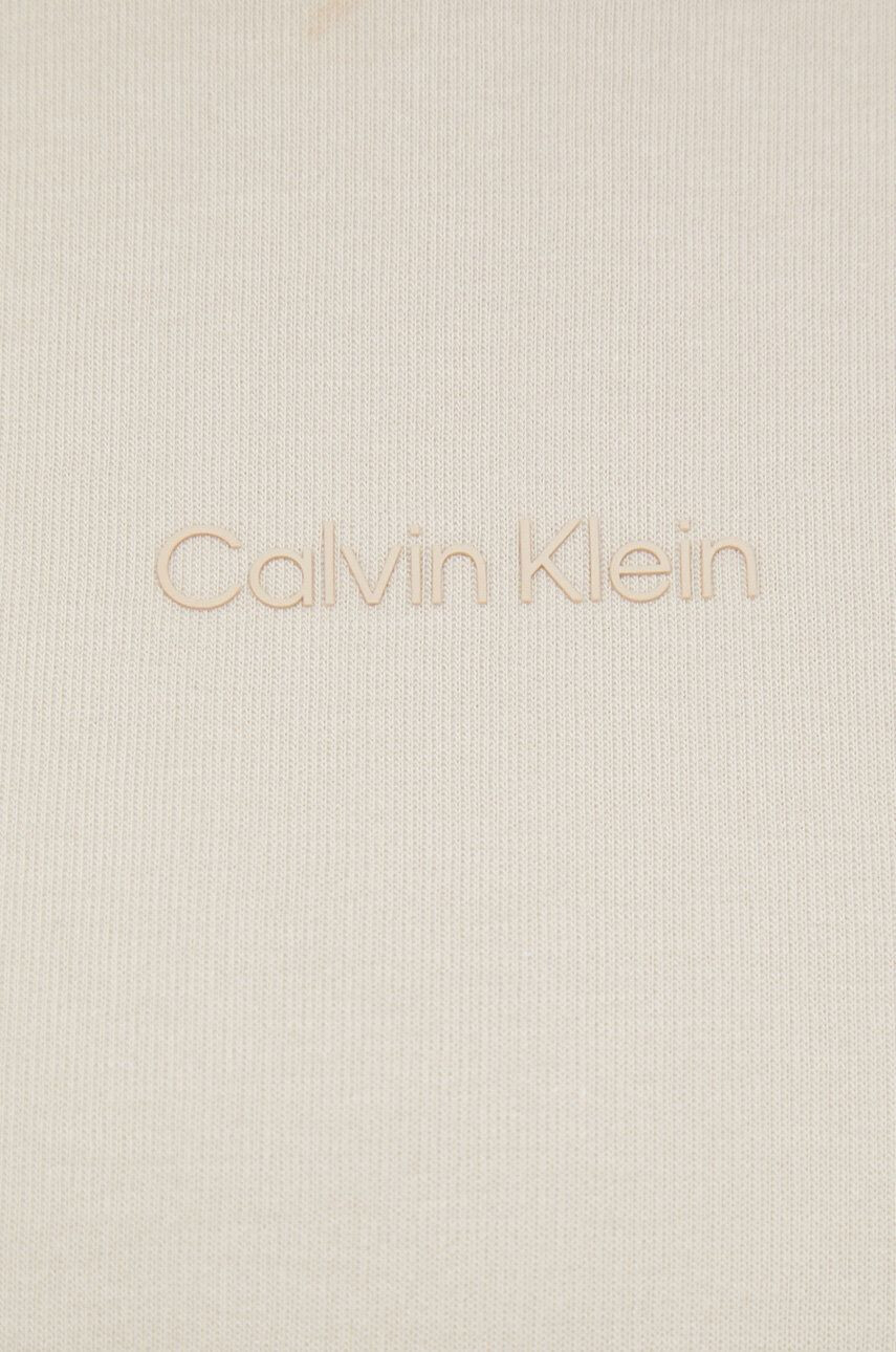 Calvin Klein Bluza ženska bež barva - Pepit.si