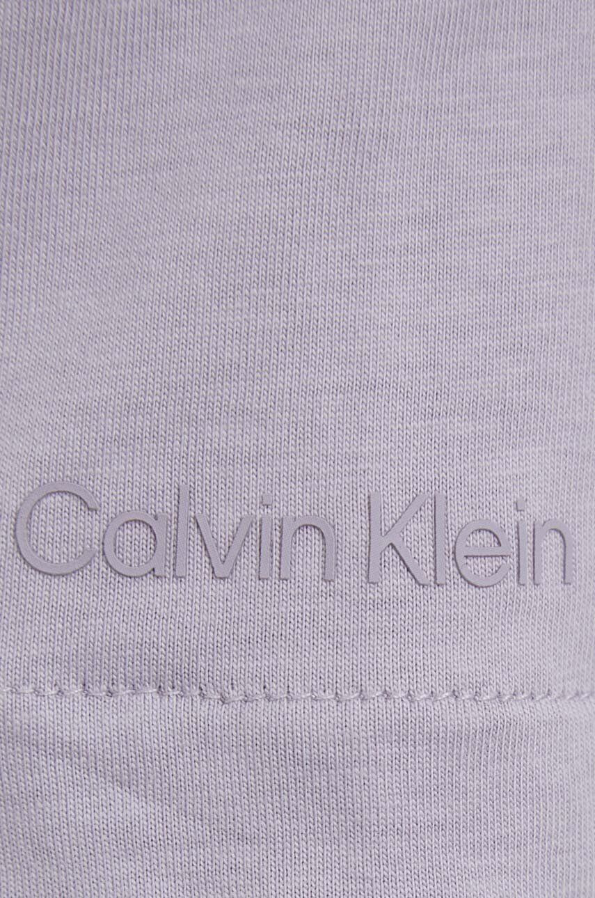 Calvin Klein Bombažna kratka majica vijolična barva - Pepit.si