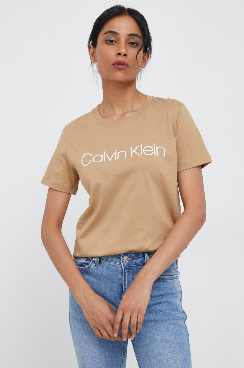 Calvin Klein Bombažna kratka majica - Pepit.si