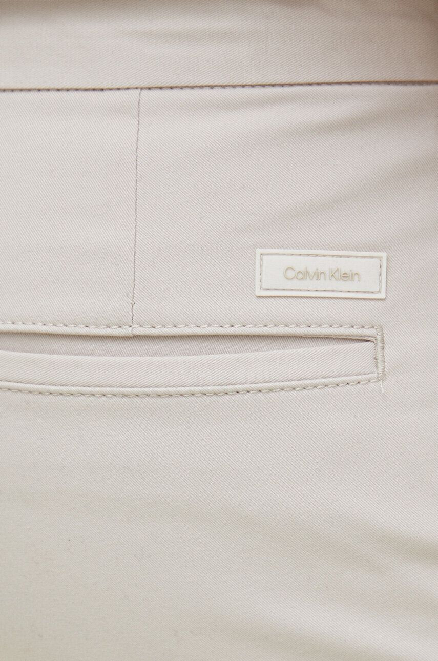 Calvin Klein Hlače moški bež barva - Pepit.si