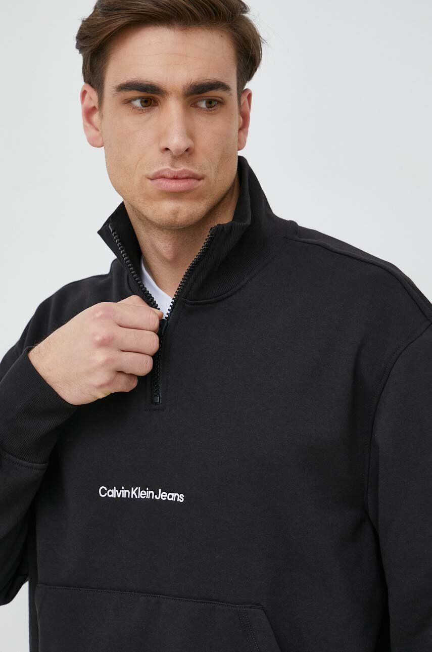 Calvin Klein Jeans Bluza ženska bela barva - Pepit.si