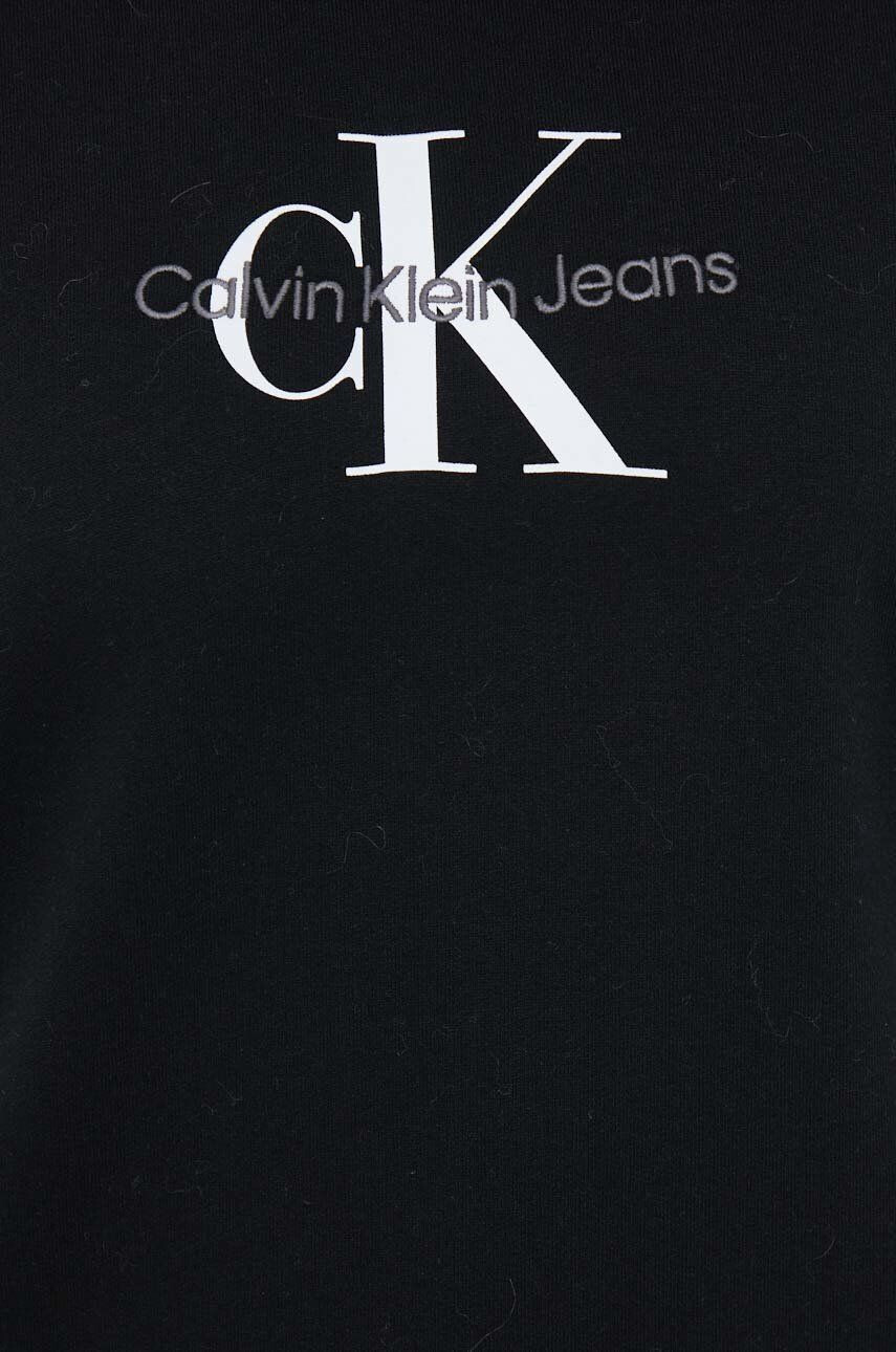 Calvin Klein Jeans bluza ženska črna barva - Pepit.si