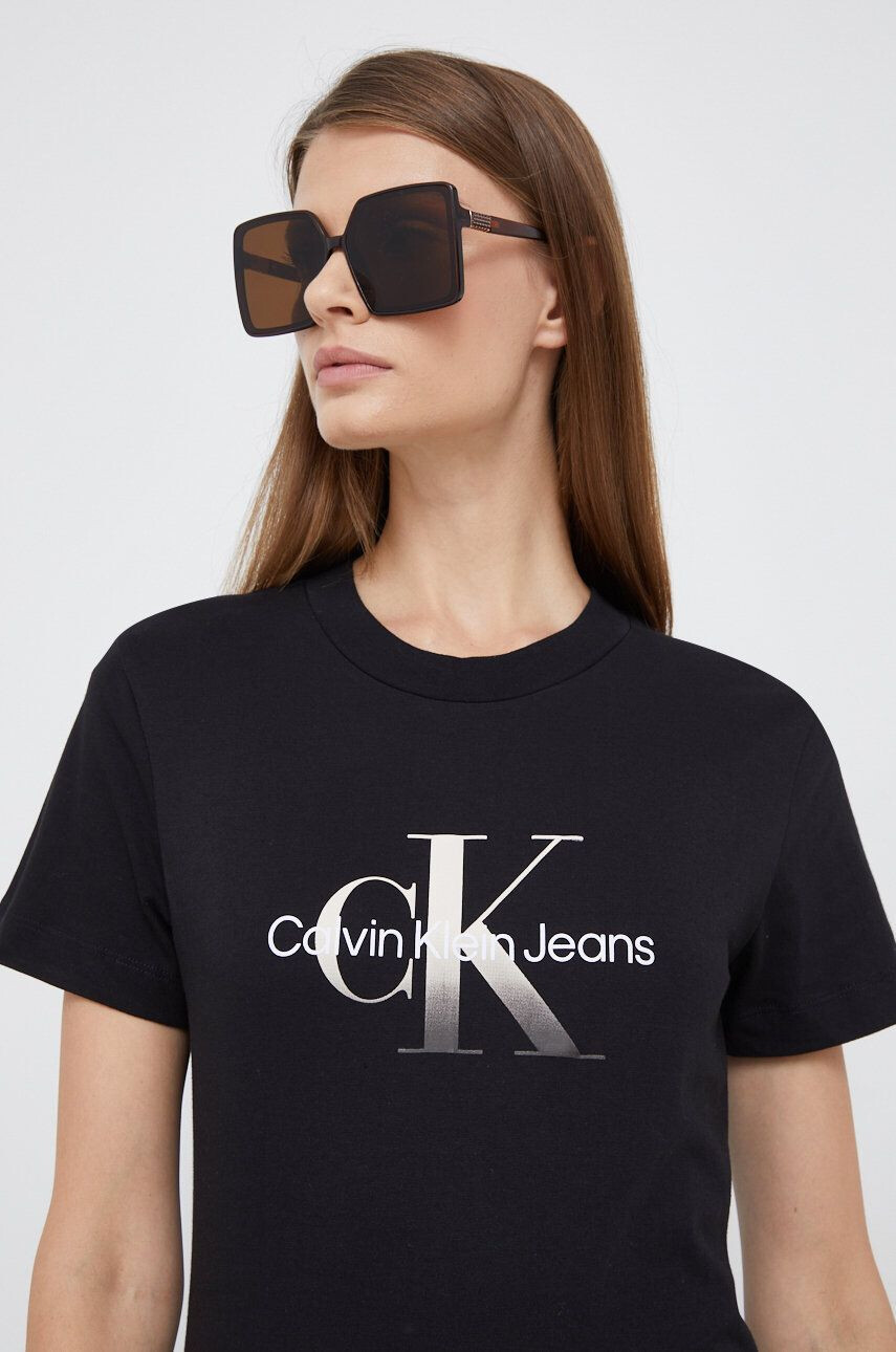 Calvin Klein Jeans Bombažna kratka majica - Pepit.si