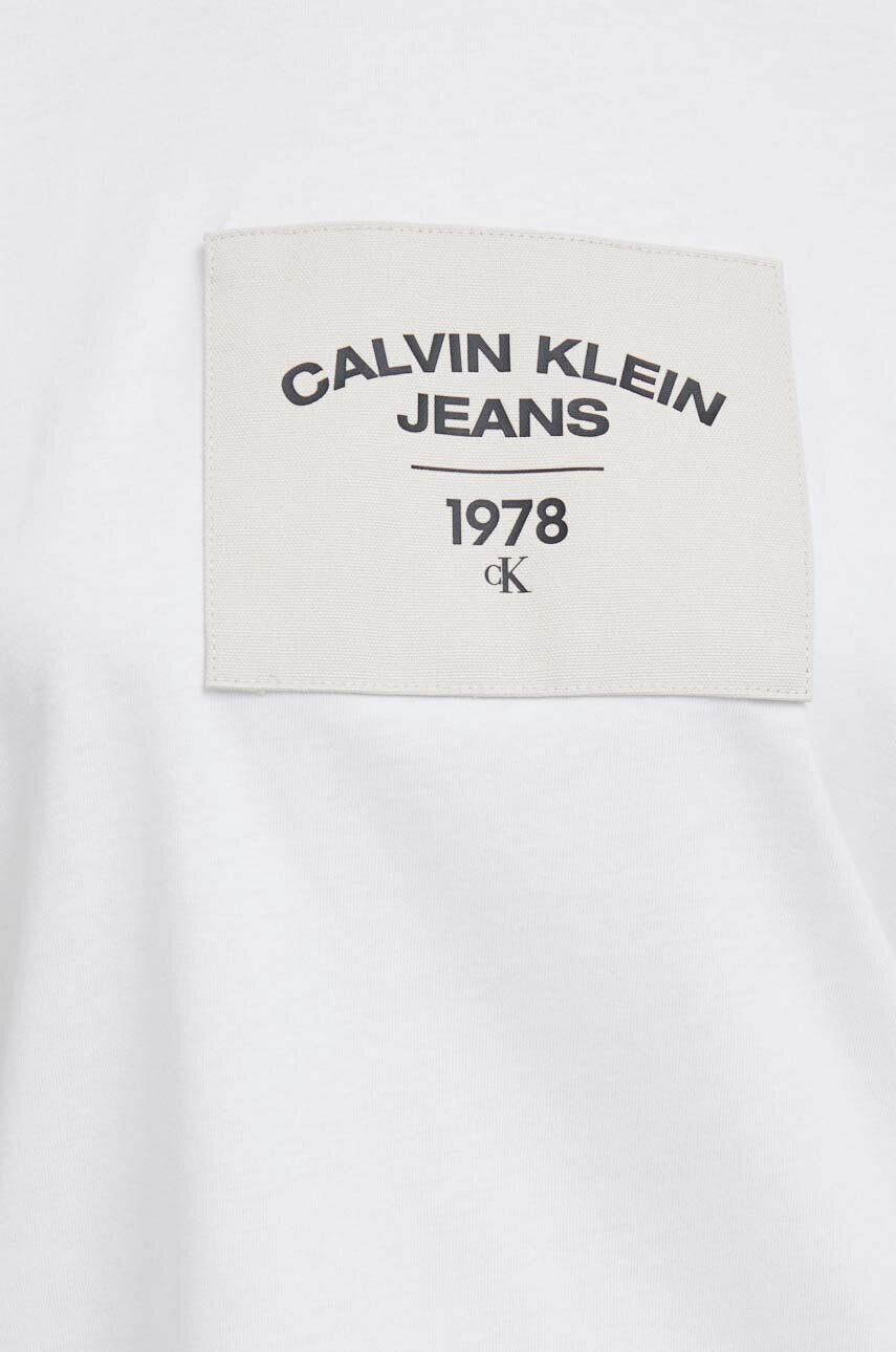 Calvin Klein Jeans Bombažna kratka majica - Pepit.si