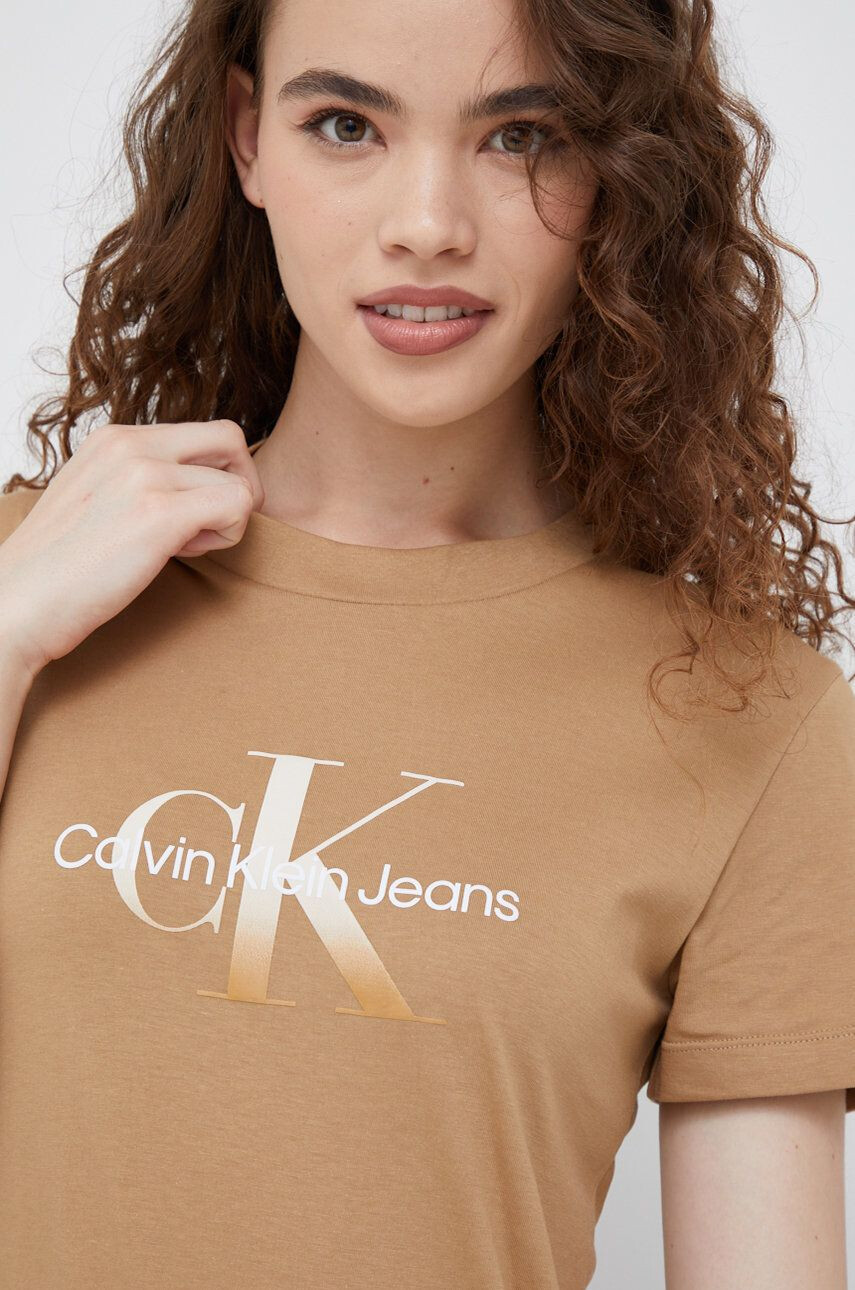 Calvin Klein Jeans Bombažna kratka majica - Pepit.si