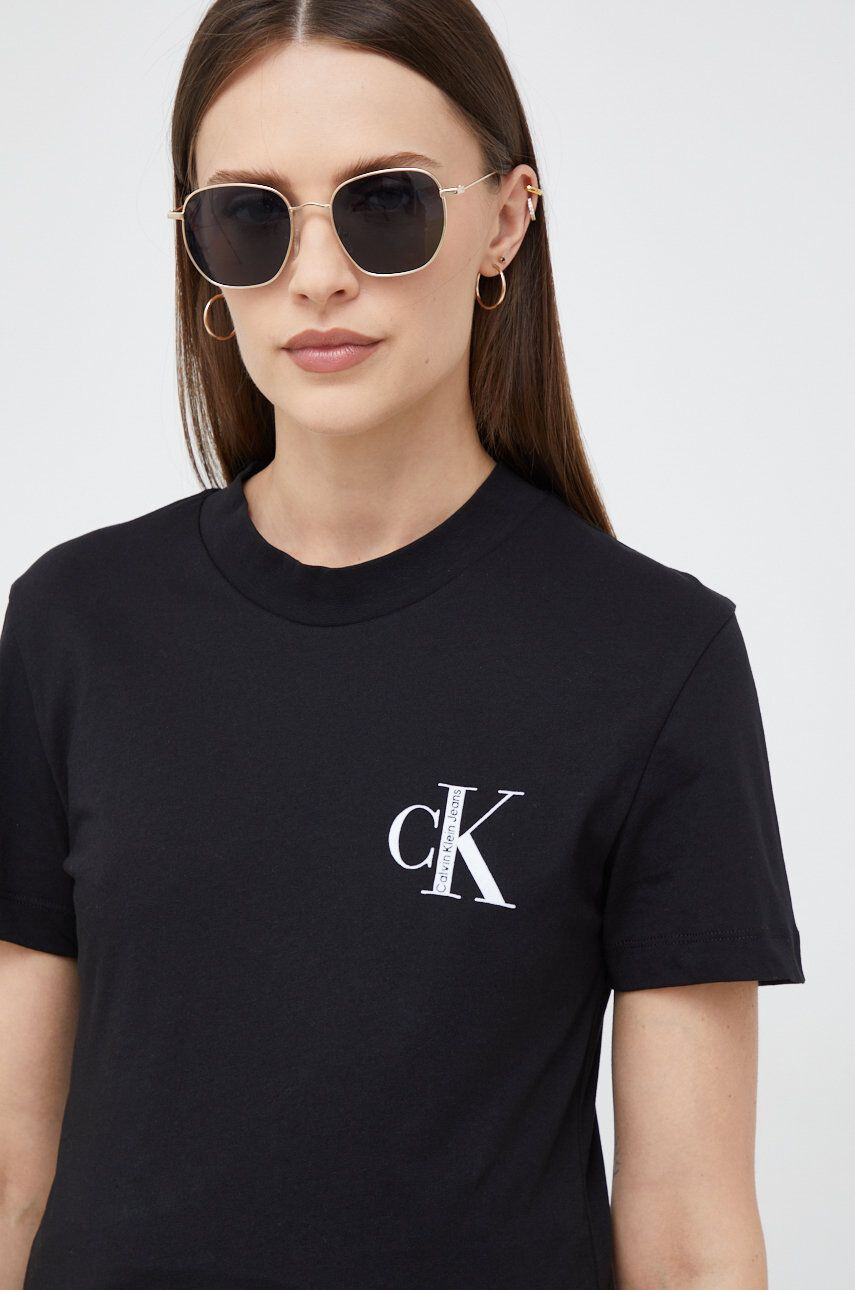 Calvin Klein Jeans Bombažna kratka majica - Pepit.si