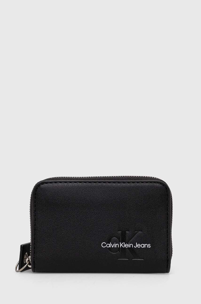 Calvin Klein Jeans Denarnica ženski vijolična barva - Pepit.si