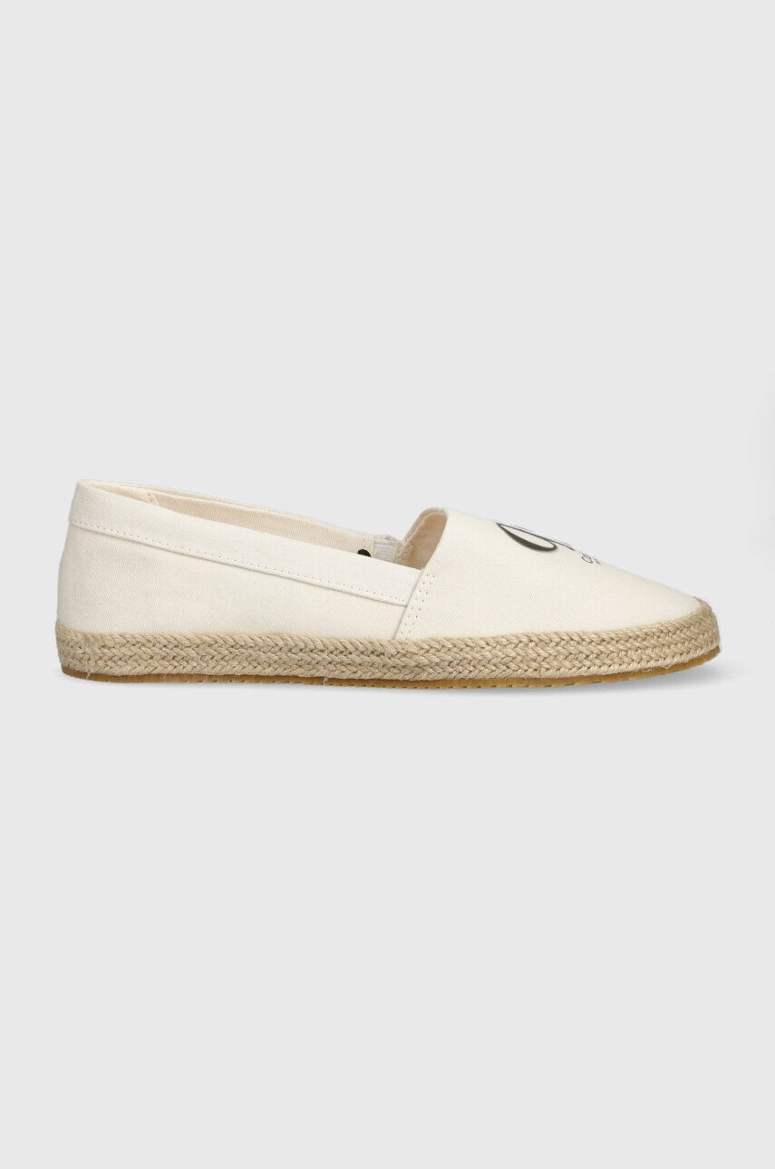 Calvin Klein Jeans Espadrile ESPADRILLE MONO SEASONAL GR bež barva YW0YW01032 - Pepit.si