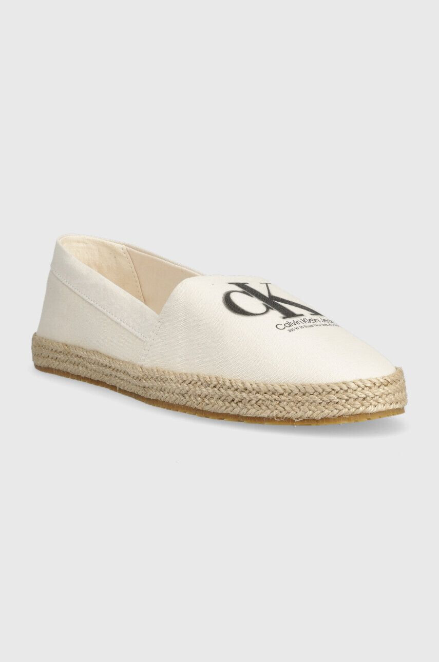 Calvin Klein Jeans Espadrile ESPADRILLE MONO SEASONAL GR bež barva YW0YW01032 - Pepit.si