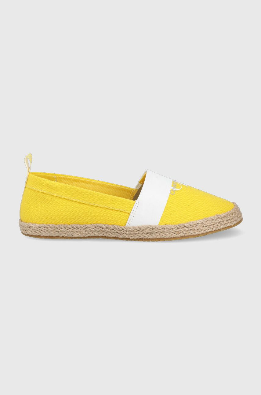 Calvin Klein Jeans Espadrile rumena barva - Pepit.si