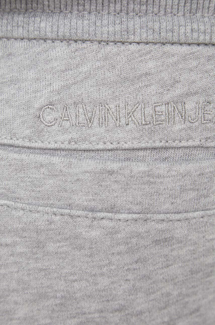 Calvin Klein Jeans Hlače moški siva barva - Pepit.si