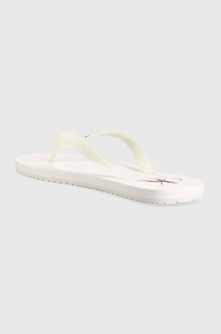 Calvin Klein Jeans Japonke BEACH SANDAL AOP moške črna barva YM0YM00656 - Pepit.si