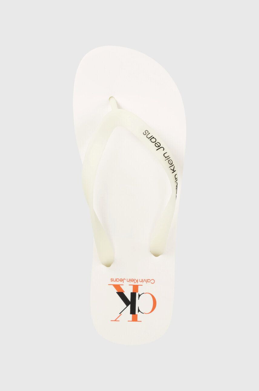 Calvin Klein Jeans Japonke BEACH SANDAL AOP moške črna barva YM0YM00656 - Pepit.si