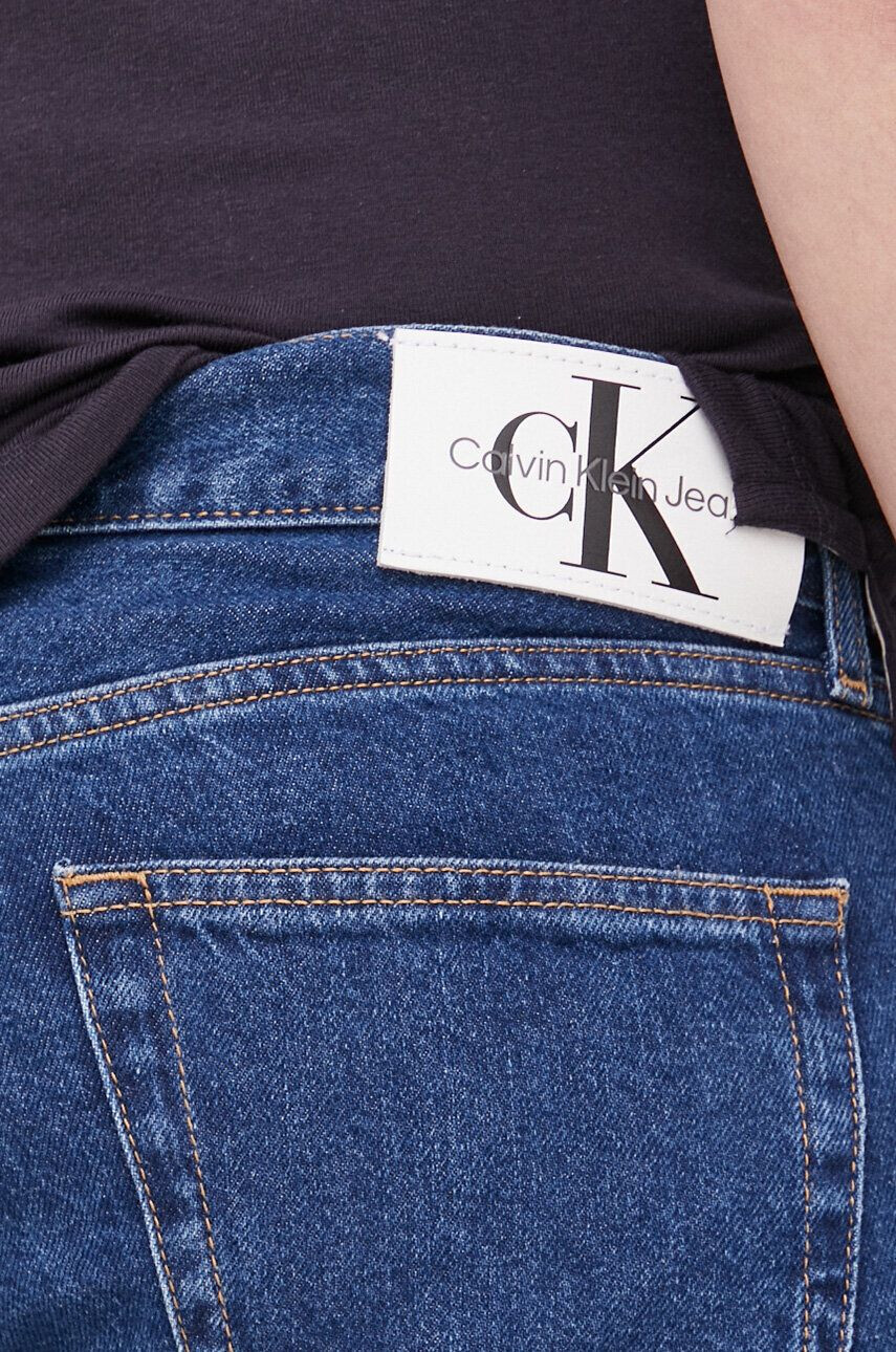 Calvin Klein Jeans Kavbojke ženski mornarsko modra barva - Pepit.si