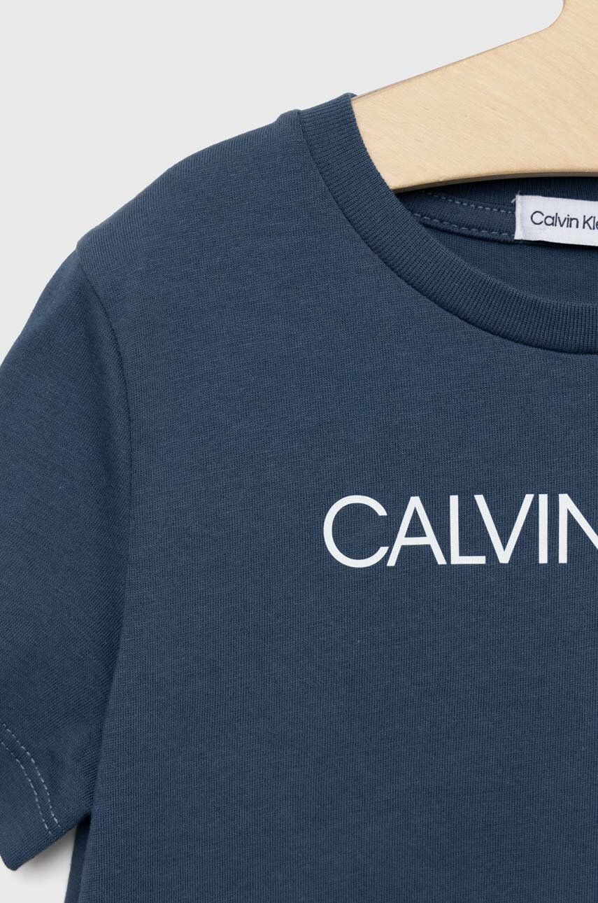 Calvin Klein Jeans Otroška bombažna kratka majica - Pepit.si