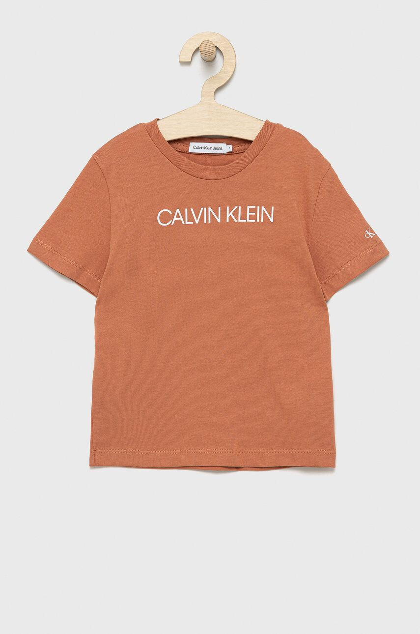 Calvin Klein Jeans Otroški bombažen t-shirt - Pepit.si