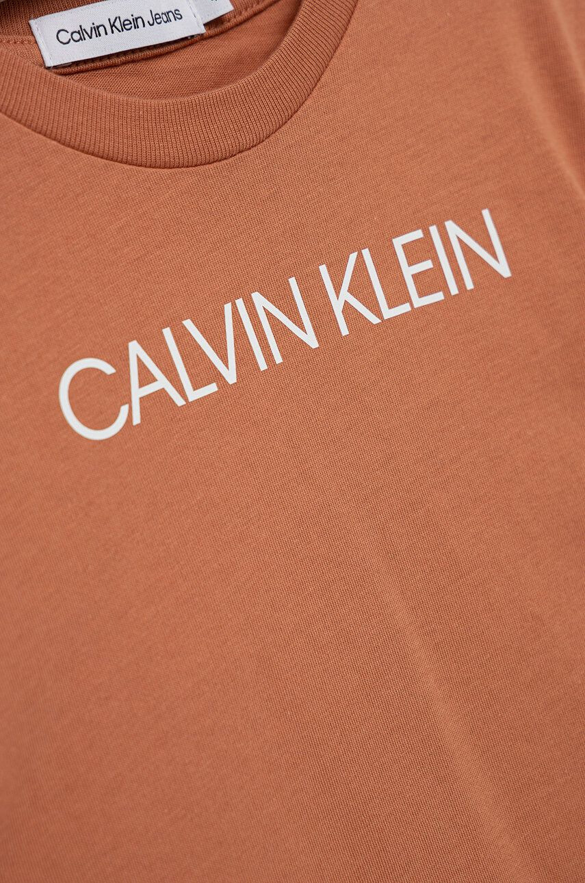 Calvin Klein Jeans Otroški bombažen t-shirt - Pepit.si