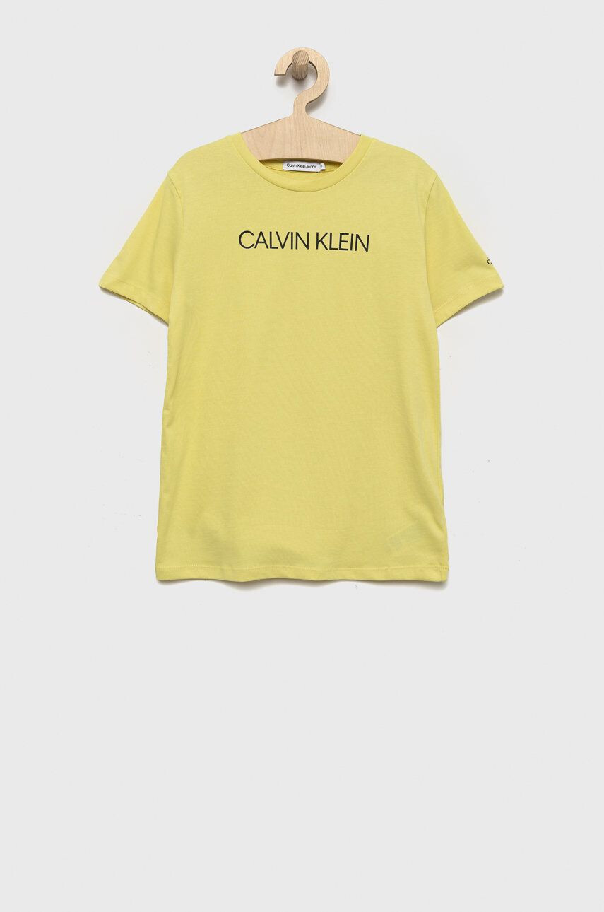 Calvin Klein Jeans Otroški bombažen t-shirt - Pepit.si