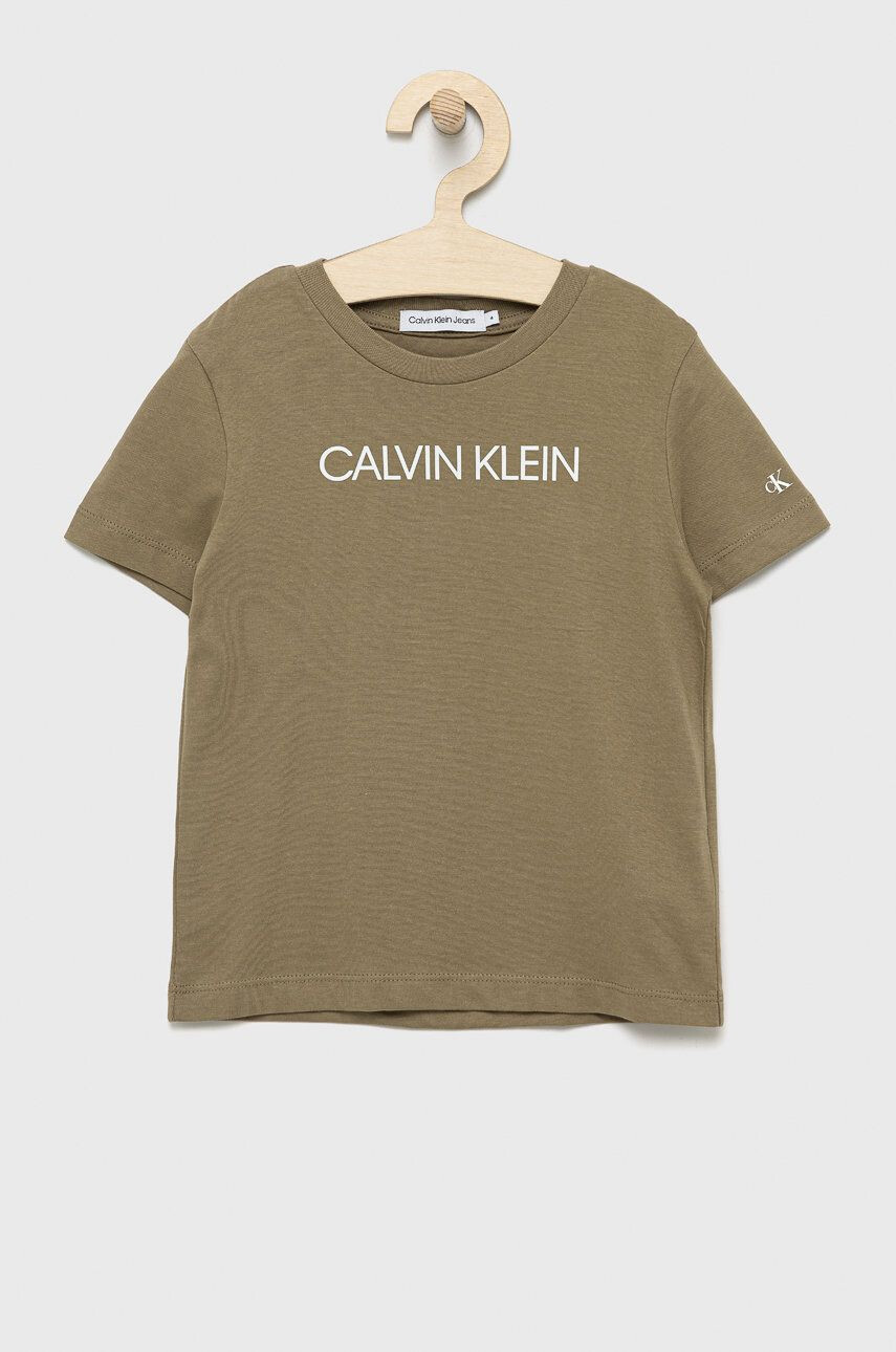 Calvin Klein Jeans Otroški bombažen t-shirt - Pepit.si